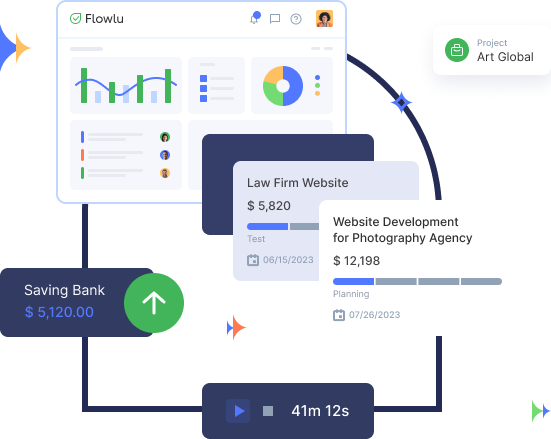 Flowlu - Free studio management software