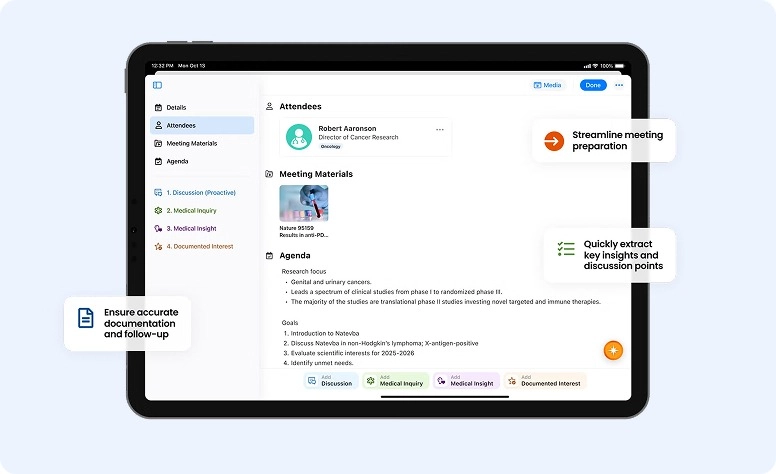 Veeva CRM interface