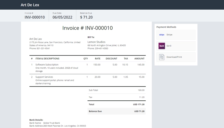 CRM With Invoicing