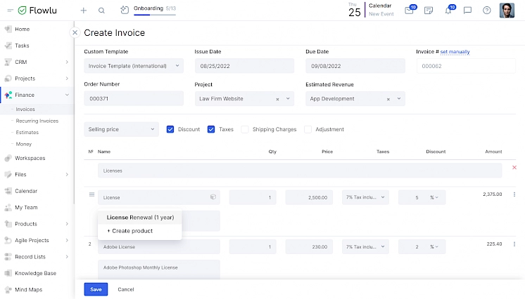 Mobile Invoicing