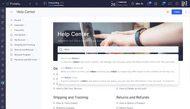 Help Center Self-Service Portal